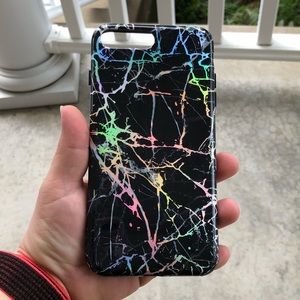 Holo Black Marble iPhone 7/8 Plus *Velvet Caviar*